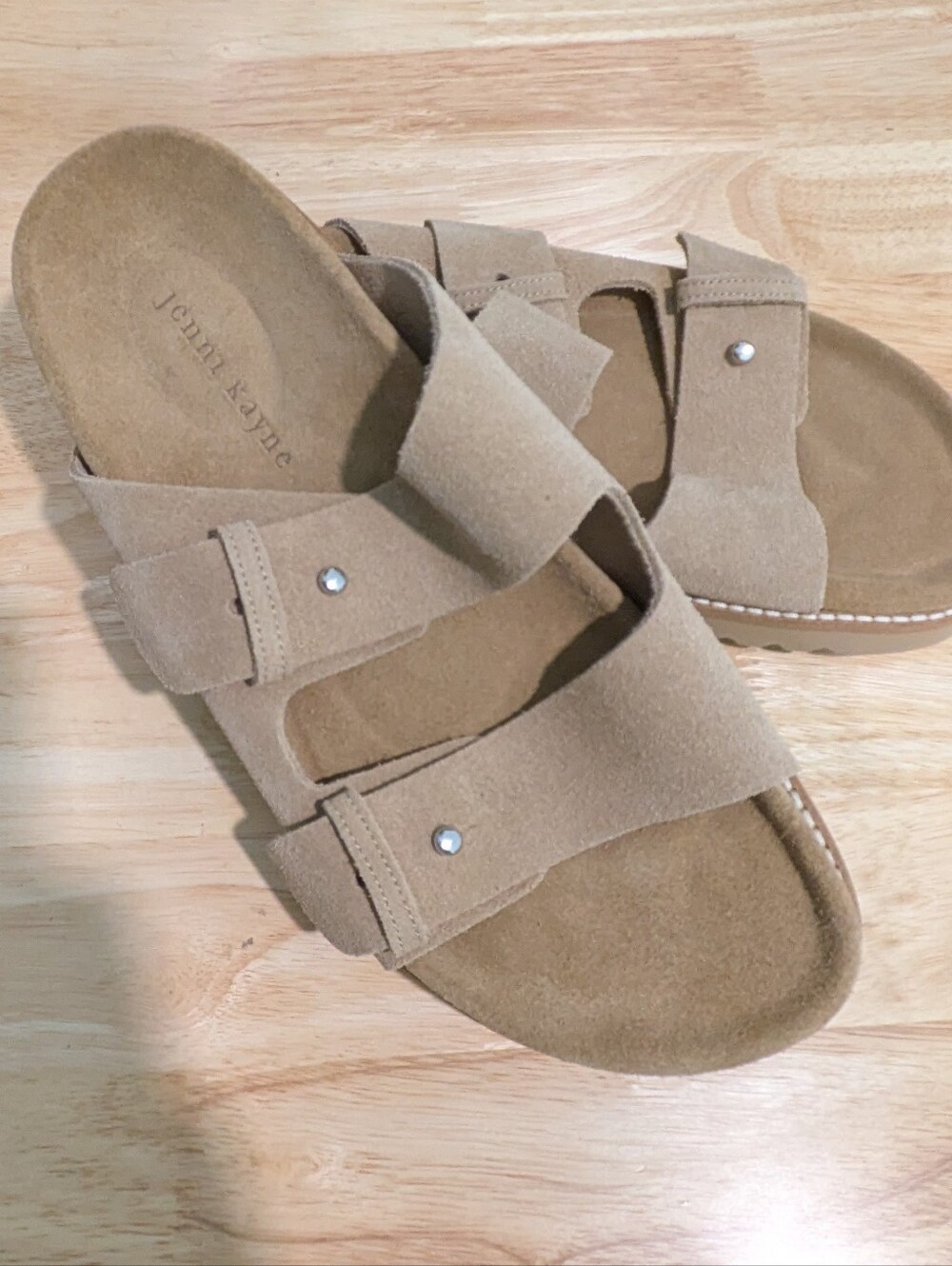 NEW Jenni Kayne Hutton Slide Suede Size 40/10 Tan